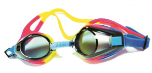 Очки для плавания ATEMI M105 силикон (син/роз/желт)