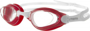 Очки для плавания ATEMI B402, силикон (бел/красн)