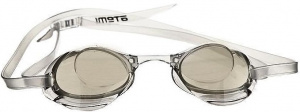 Очки для плавания ATEMI R301М старт зерк силикон (бел)
