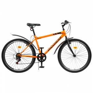 Велосипед PROGRESS 26" CRANK (7ск. рост 17", хард) оранжевый