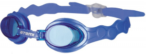 Очки для плавания ATEMI S401 дет, силикон (синий)