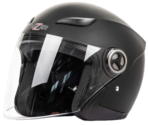 Шлем мото открытый HIZER 219 (L) матовый черный (5686)