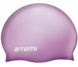 Шапочка для плавания ATEMI DC504 силикон (массаж.) сереневая