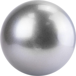Мяч для художественной гимнастики однотонный AG-15-07, d-15 см, PVC, серебристый