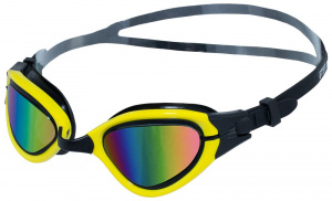 Очки для плавания ATEMI N5301, силикон (чёрн/жёлт)