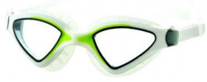 Очки для плавания ATEMI N8502, силикон (бел/салат)
