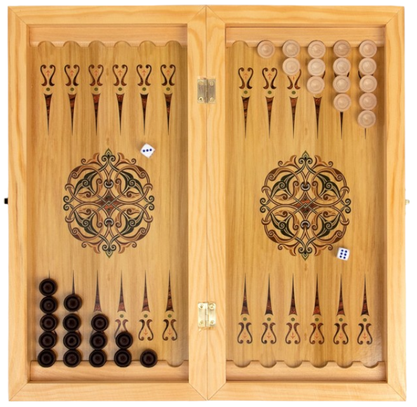Игра настольная 3 в 1 "Мрамор" (шахматы, шашки, нард ), доска 40х40см (1350465)
