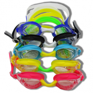 Очки для плавания SPRINTER LX-1300 с антифогом (сине-желтые)