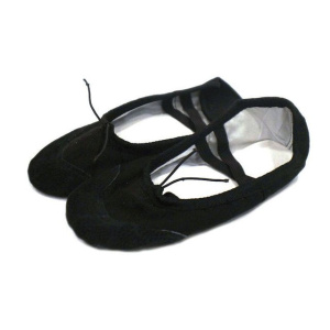 Обувь балетная SPRINTER (ткань+кожа) черный. р. 36