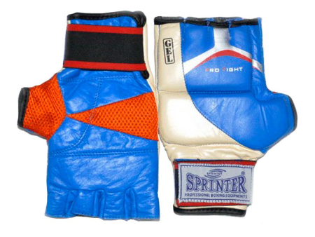 Перчатки для рукопашного боя SPRINTER кожа, вставки из  геля, р-р. L (03625)