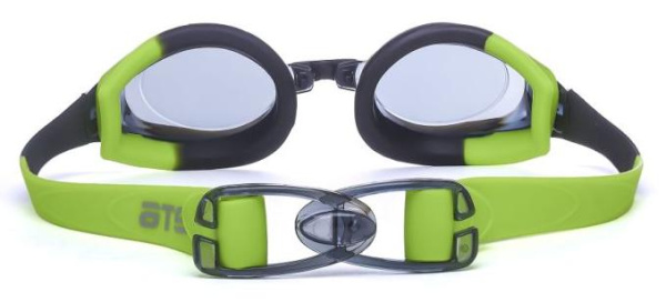 Очки для плавания ATEMI M510 силикон (черн./зел.)