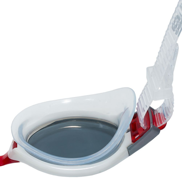 Очки для плавания ATEMI B504, силикон (бел/красн)