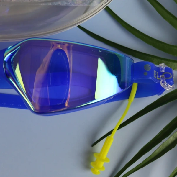 Очки для плавания ELOUS YМС-3700, цв. синий