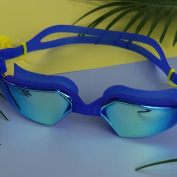 Очки для плавания ELOUS YМС-3700, цв. синий
