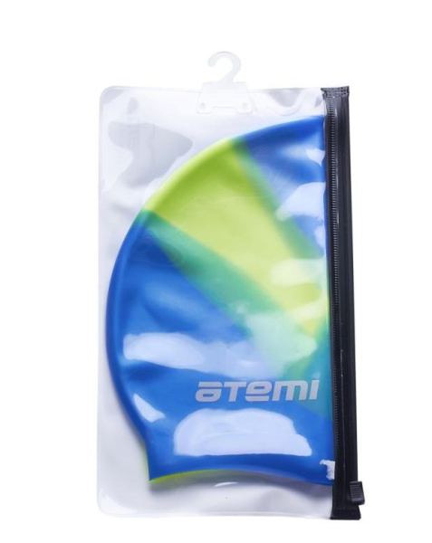 Шапочка для плавания ATEMI MC207 мультиколор, силикон