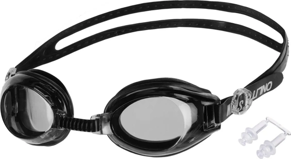 Очки для плавания ONLYTOP, взрослые + беруши (581628)