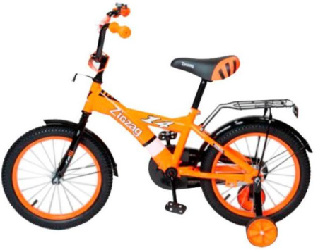 Велосипед ZIGZAG 14" SNOKY (1ск.) оранжевый