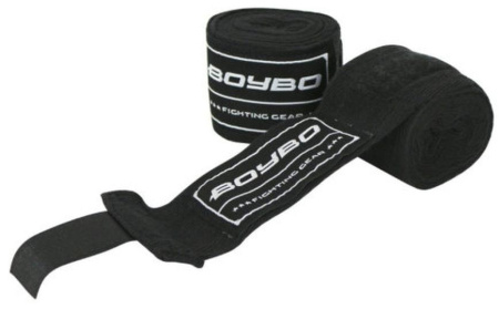 Бинт эластичный BOYBO BB2002-30 материал: хлопок- эластан Длина: 2,5м. (Черный)