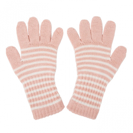 Перчатки зимние СНЕЖАНЬ удлинённые, детские., р-р 14, розовый/белый (4529145)