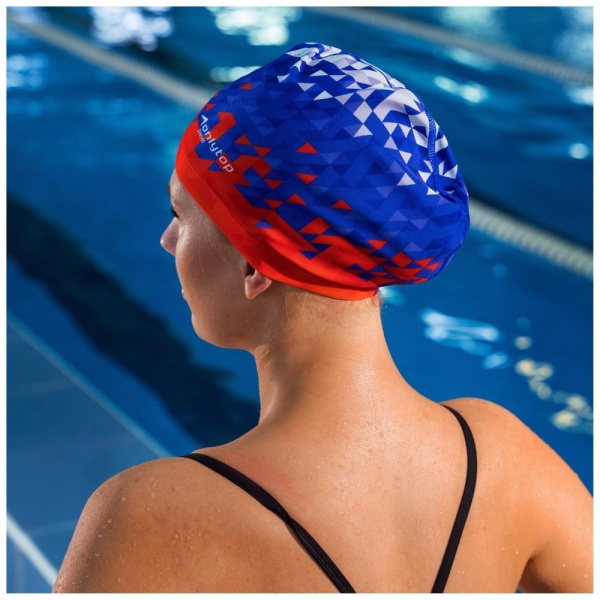 Шапочка для плавания ONLYTOP Swim взрослая, текстиль, обхват 54-60 см (2388949)