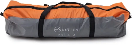 Палатка 3-х мест. VIRTEY Vela-3 (70+180+70)х210х120см., двухслойная