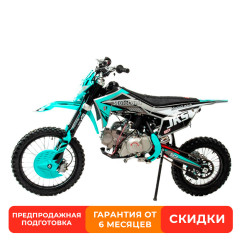 Питбайк Motoland JKS125 E, 19/16 голубой/черный