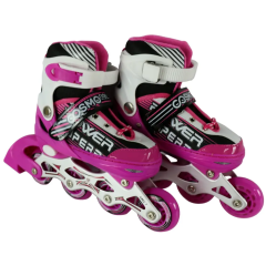 Коньки роликовые COSMORIDE AQUA 35-38 белый/фиолетовый