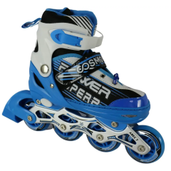Коньки роликовые COSMORIDE AQUA 39-42 белый/синий