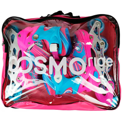 Коньки роликовые COSMORIDE SUNSHINE 39-42 розовый/голубой
