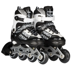 Коньки роликовые COSMORIDE AQUA 35-38 белый/черный