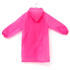 Дождевик FUNNY TOYS детский со светоотражающими элементами, цв. розовый, рост 120-160 см (7732502)