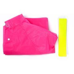 Дождевик FUNNY TOYS детский со светоотражающими элементами, цв. розовый, рост 120-160 см (7732502)