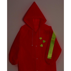 Дождевик FUNNY TOYS детский со светоотражающими элементами, цв. розовый, рост 120-160 см (7732502)