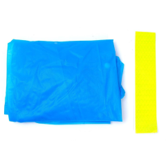 Дождевик FUNNY TOYS детский со светоотражающими элементами, цв. синий, рост 120-160 см (7732503)