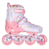 Коньки роликовые COSMORIDE MIXXIE 35-38 розовый