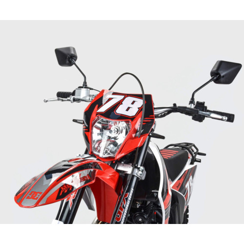 Мотоцикл Кросс Motoland XR300 LITE красный (175FMM) с ПТС