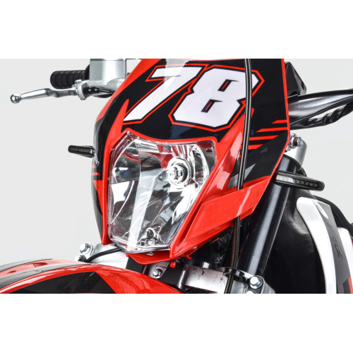 Мотоцикл Кросс Motoland XR300 LITE красный (175FMM) с ПТС