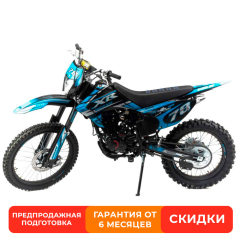 Мотоцикл Кросс Motoland XR300 LITE синий (175FMM) с ПТС