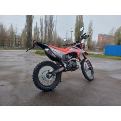 Мотоцикл Кросс Motoland XR300 LITE красный (175FMM) с ПТС