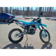 Мотоцикл Кросс Motoland XR300 LITE синий (175FMM) с ПТС