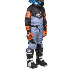Штаны для мотокросса (детские) FOX #4 Grey/Orange (рост 130 см) 23820