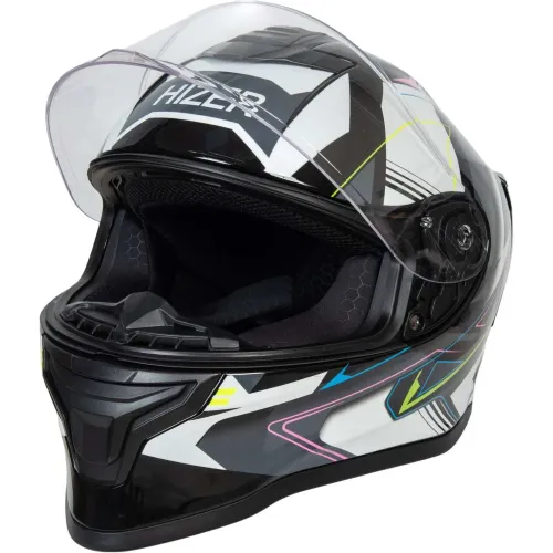 Шлем мото интеграл HIZER J5325 №4 (XL) grey (23605)