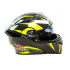 Шлем мото модуляр HIZER J5902 (S) black/neon yellow (2 визора) (14745)
