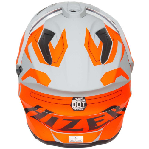 Шлем мото кроссовый HIZER J6808 №1 (S) matte grey