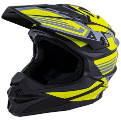 Шлем кроссовый ATAKI JK801A Legacy Hi-Viz зеленый/серый матовый, M (1560463-941-5765)