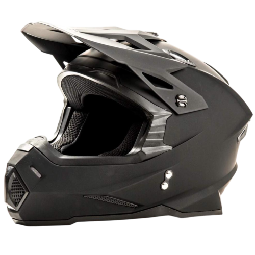 Шлем мото кроссовый HIZER J6801 #3 (L) matt black (13535)