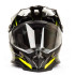 Шлем мото мотард HIZER B6197-1 (XL) black/yellow (13261)