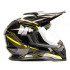 Шлем мото мотард HIZER B6197-1 (XL) black/yellow (13261)