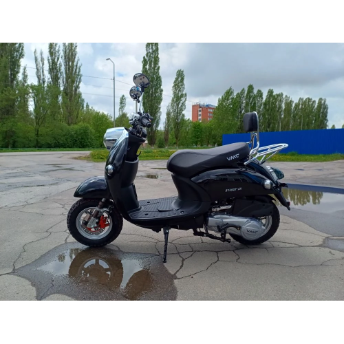 Скутер VENTO RETRO  черный  (в компл. сигнализация)