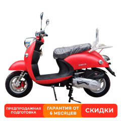 Скутер VENTO RETRO  красный  (в компл. сигнализация)